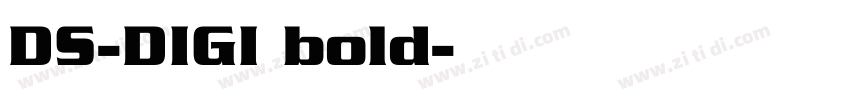 DS-DIGI bold字体转换